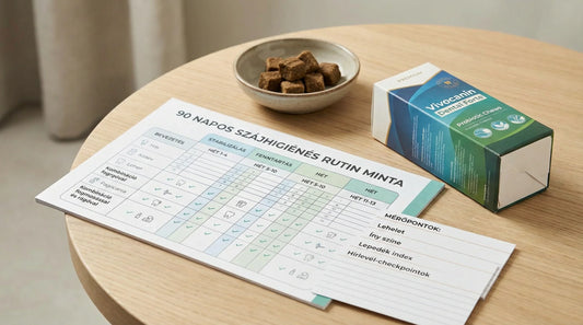 90 napos szájhigiénés rutin minta Vivocanin Dental Forte-tal
