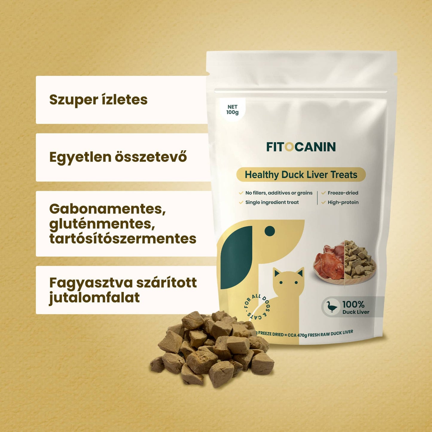 100% Kacsás Jutalomfalat